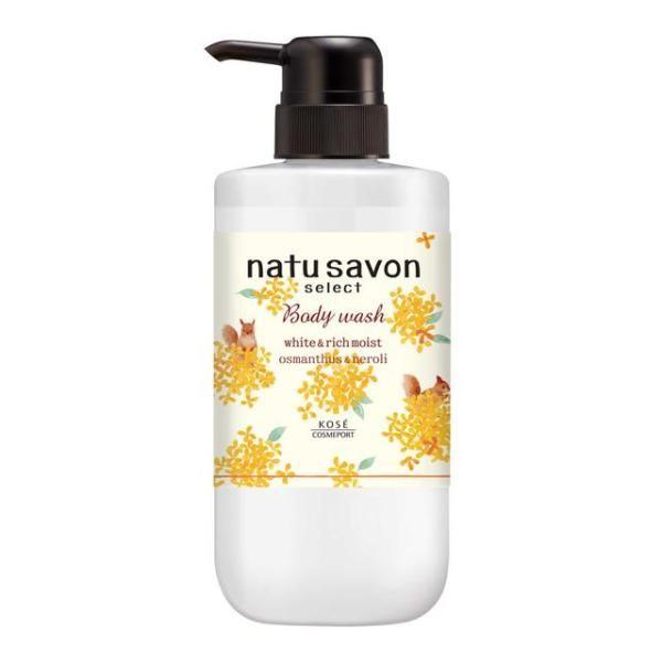 KOSE COSMEPORT Softimo NatuSavon Select White Body Wash Rich Moist Osmanthus Fragrance 500ml  Refill 360ml