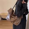 Autumn and winter single shoulder oblique span bag women's versatile large-capacity briefcase pu retro temperament tote bag high-end sense
