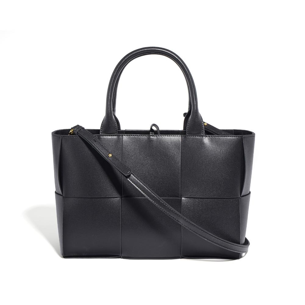 Neue Leder-Webtasche Rindsleder Einfache Vielseitige Tasche Pendler Schulter Messenger Handtasche