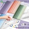 Gradient Transparent A4 Pull-Rod Folder Clip - Student Test Paper Organizer