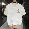 Heavy Trendy Brand Cotton Printed Men'S Short-Sleeved T-Shirt Trendy Casual Round Neck T-Shirt