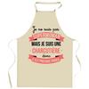 Tablier de cuisine - Charcutière Superwoman - Coton résistant - Impression France - Liens ajustables