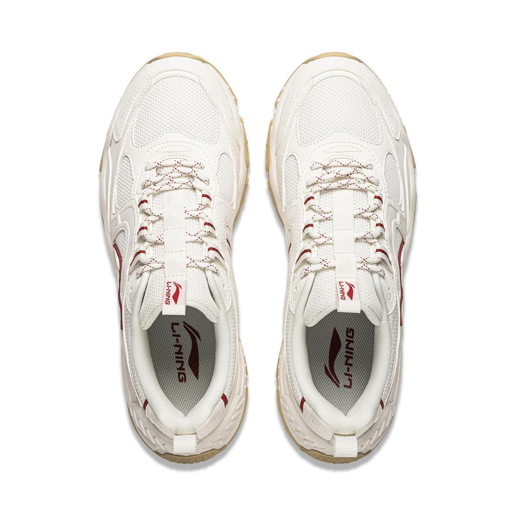 Li-Ning Brown Sugar Casual Shoes Men's Low-top Mist White