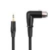 Travel 3.5mm TRS to 3Pin Microphone Cable for Space Saving Connection in Tight Studio Environment 30cm to 3.0m