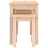 Nesting Tables Set of 3 Solid Pine Wood