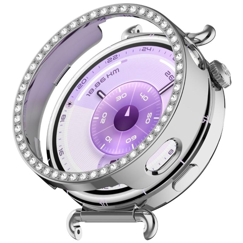 Scratch Resistant Watch Protective Case Frame for Watch GT6 41mm Smartwatch Hollowed Single Row Decorations