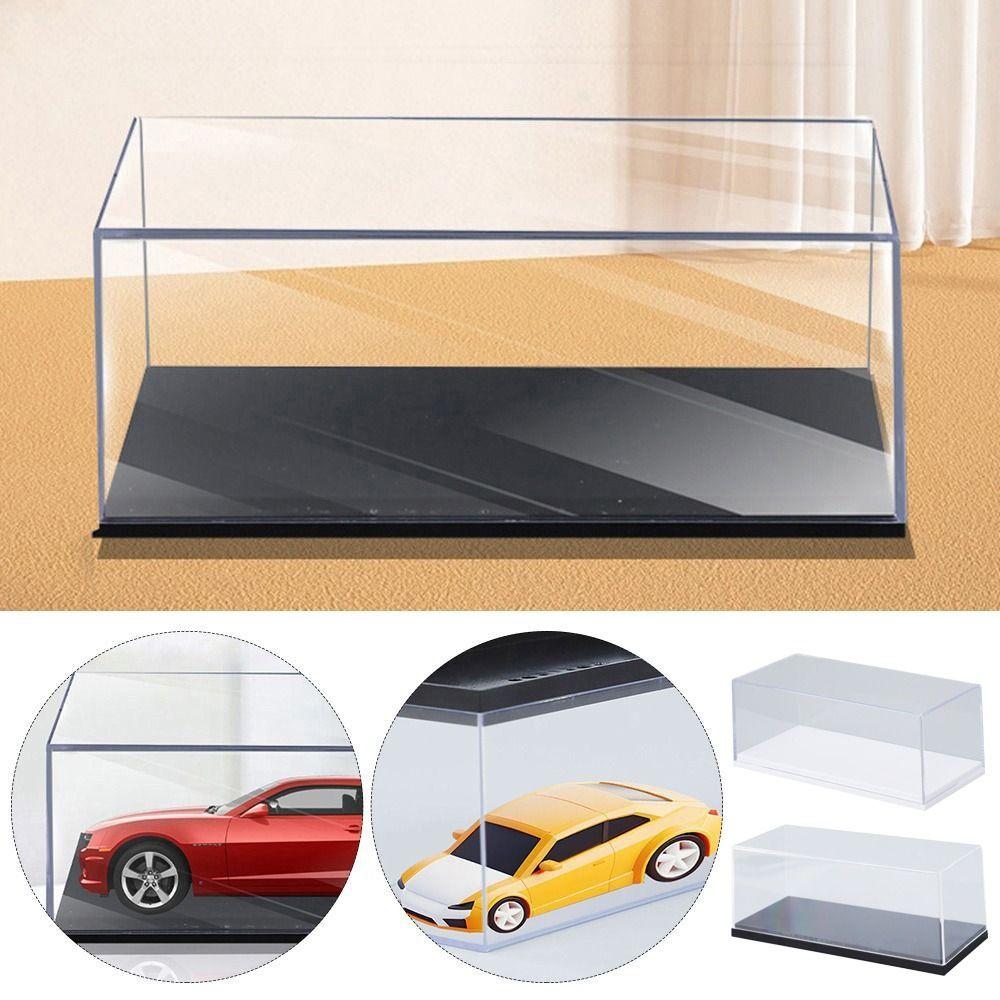 1/64 Diecast Model Car Storage Box Transparent Model Car Dust Cover Durable Display Box  Model