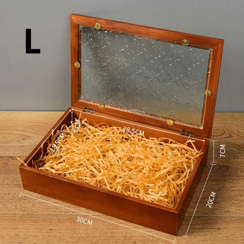 Crabapple Flower Wooden Storage Box Decorative Photo Storage Box Home Decor Jewelry Box  Household