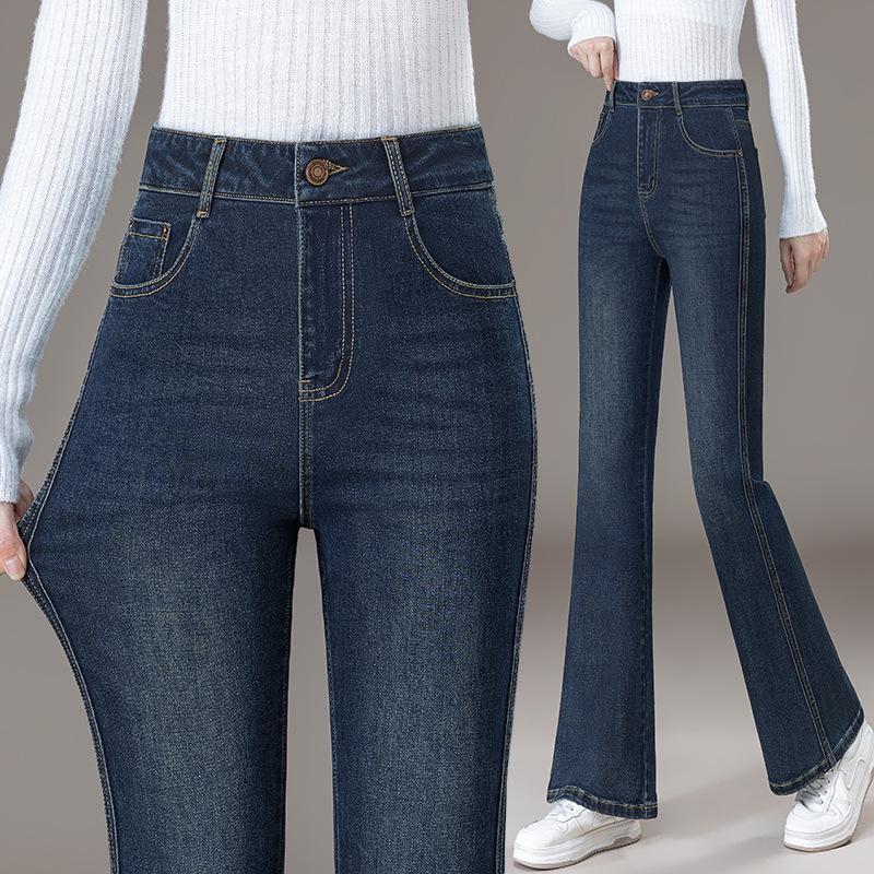 Zhengzhou Women s Slightly Flared High-End Jeans for Spring & Autumn 2025 31/3XL синий