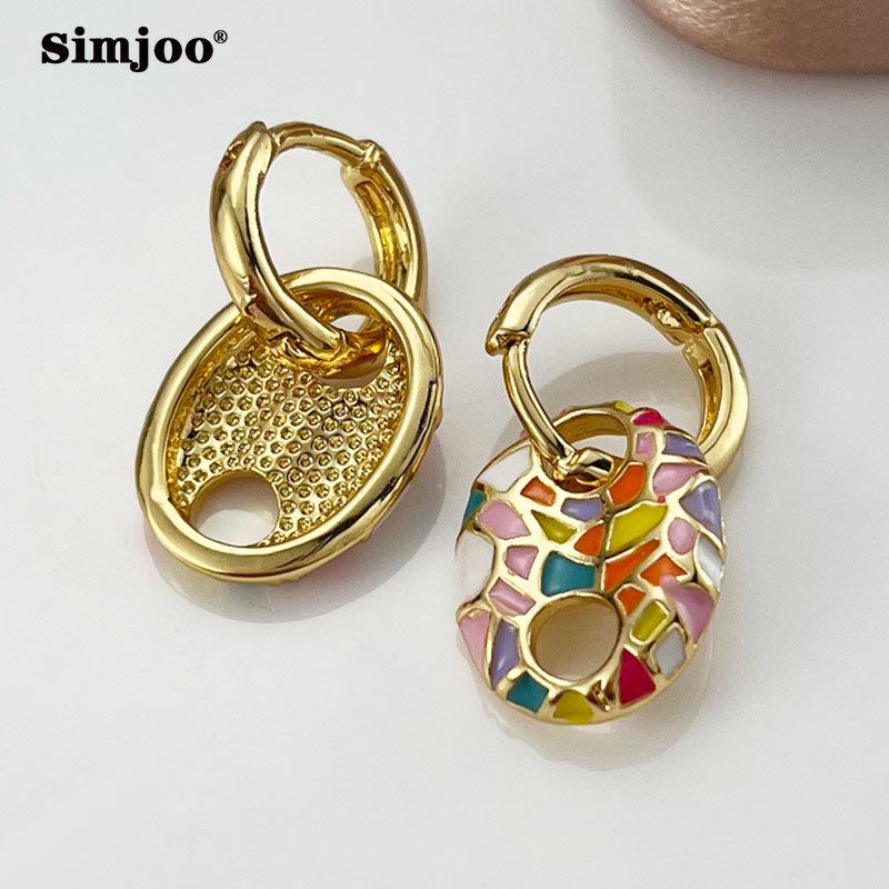 SIMJOO Personalized Drop Oil Fashion Animal Design Earrings for Ladies