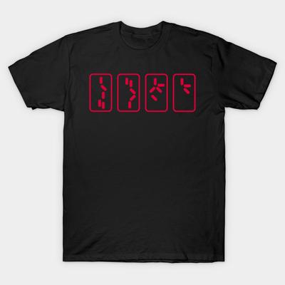 Asian Size Men Print T-shirt Get To The Chopper No-Cut Heat Transfer Print Cotton Tshirt