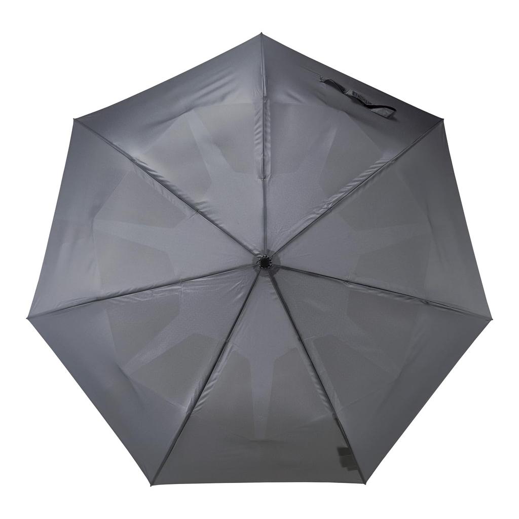 urawazaMUSOU Automatic Folding Umbrella in 3 10392 Dark Gray [Moonbat] Open/Close [Folds Seconds] Men's