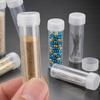 100/50x Clear Plastic Sample Bottles with Leak-Proof Caps Mini Test Tube Vials for Storage Organization Powders Small Craft Part