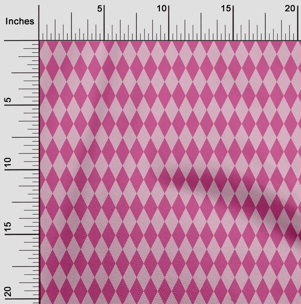 oneOone Cotton Flex Red Fabric Argyle Check Sewing Fabric By The Yard Printed Diy Clothing Sewing Supplies 40 Inch