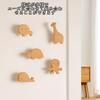 ZATAO Wall Perforated Screw Door Antique for Wall Set of 6 Hooks, Self-Adhesive, Board, Mount, Handle, Wooden, Cute, Clothes, Hats, Bags, Kitchen,
