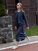 Muse Automne Robe Drape Dress_Royal Navy