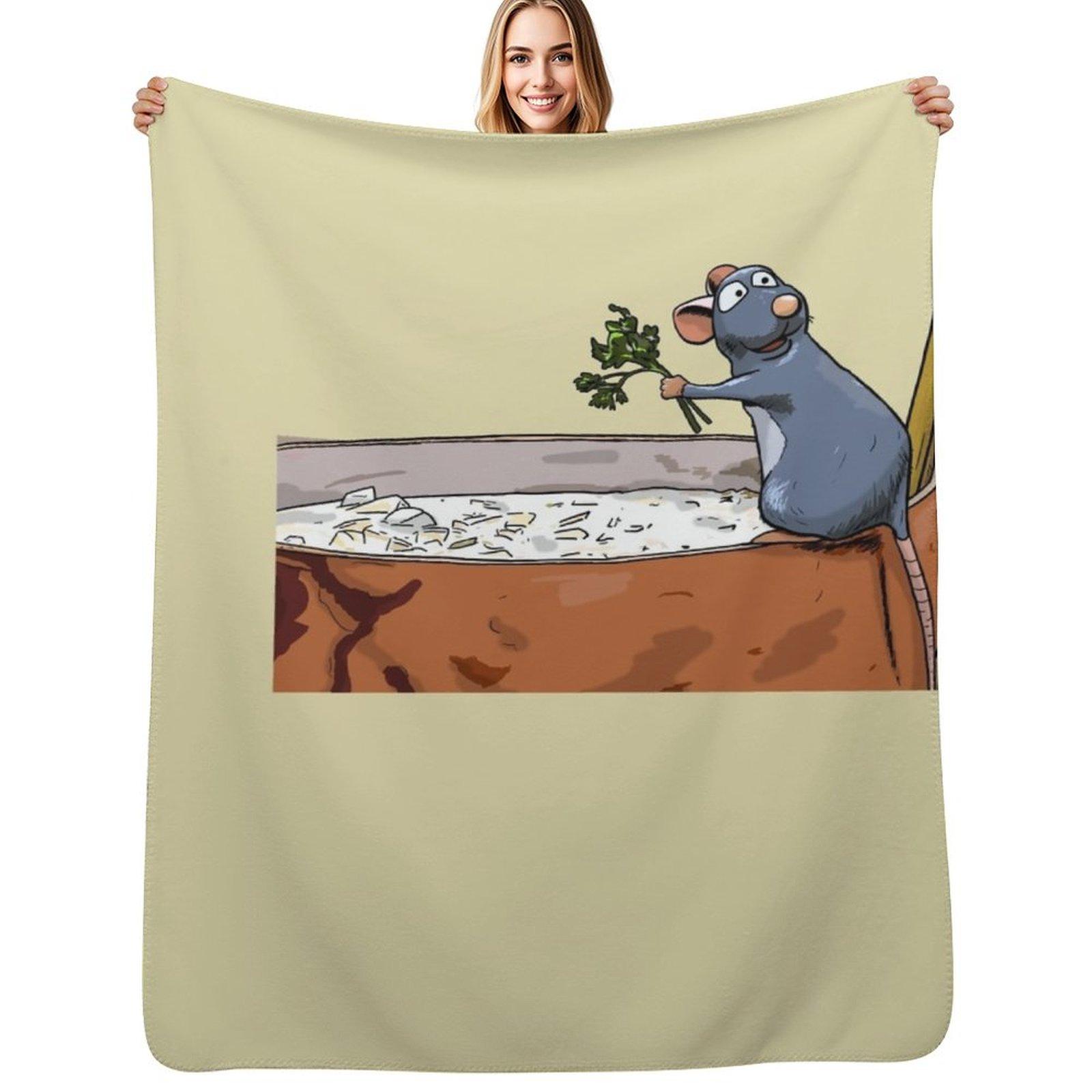 

Ratatouille Throw Blanket Lightweight Warm Blanket for Indoor Outdoor Use 102x76cm(40x30in)