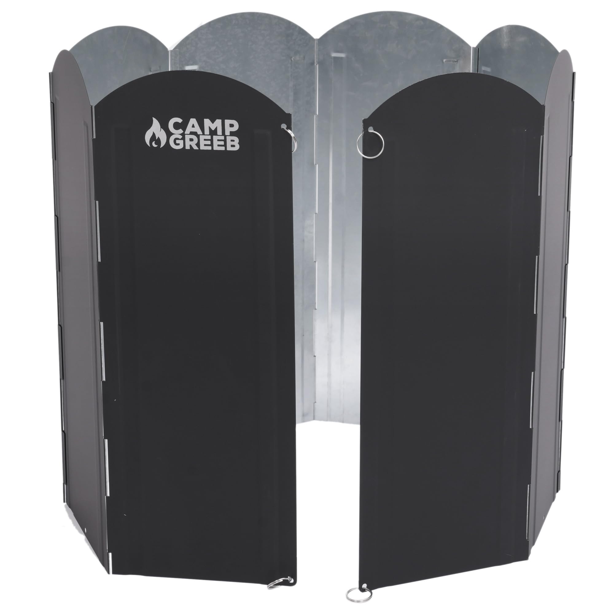 

Camping Greaves Large Windshield Windscreen, 30-70cm High, Bonfire Reflector, Windbreaker