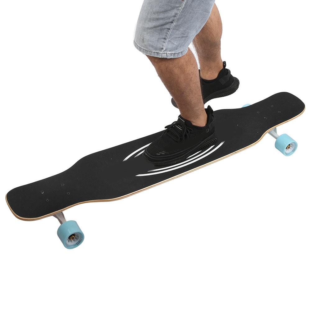 Maple Wooden Professional Longboard Strong Loading Anti-skid Deck Four Wheel Sports for Teenager(Heart )