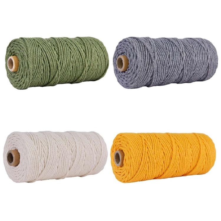 Macrame Cord Gift Wrapping Decorative Projects Handmade Macrame Rope(3mm×100m)