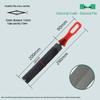Fine-Tooth Diamond Steel File Set: 6-Inch Flat & 8-Inch Edge File for Woodworking