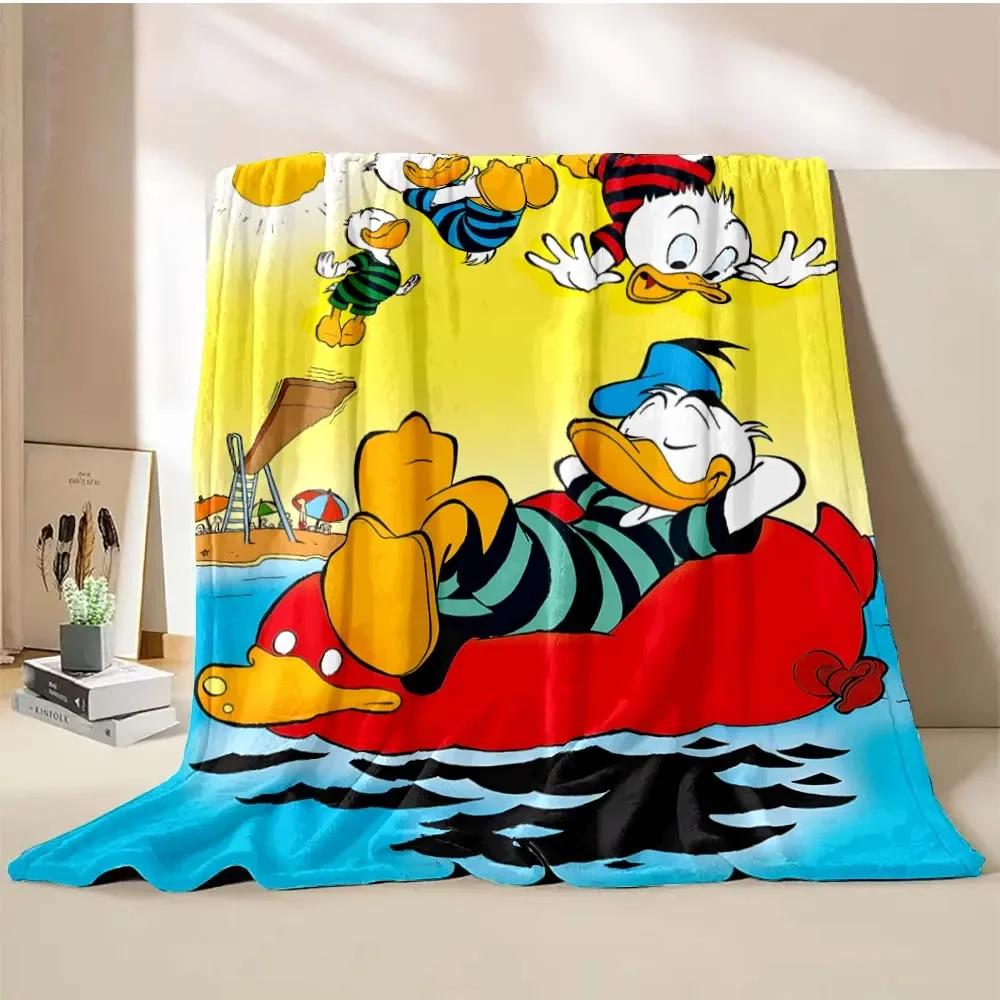 Potdemiel Cartoon Donald Duck Blanket Kids Throw Office Thick Nap Blanket Warm Home Sofa Decor Throw Unisex Kids Boy Girl Gift