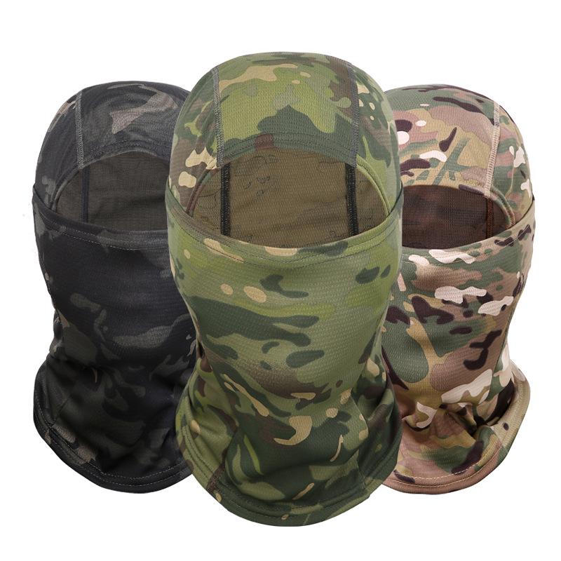 Camouflage Outdoor Riding Mask Mountaineering Fishing Windproof Sunscreen Cover Face and Neck Protection Quick Drying Head Cover