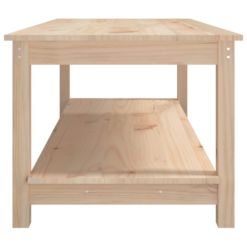  Coffee Table, 110x55x45 Cm, Solid Pine Wood