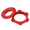 CANSUCC Bike Hub Disc Brake Center Lock Adapter Aluminum Alloy Center Lock Disc to 6 Pin Disc Adapter Red