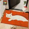 Cute Cartoon Animal Imitation Cashmere Thickened Bathroom Floor Mat Cute Soft Skin-friendly Floor Mat Entrance Door Mat