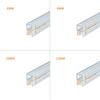 Practical Silicone Shower Door Seal Strips Ensures Dry Floor by Prevention Water Leakage Home and Hotel Bathrooms