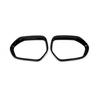 For Toyota Corolla -2025 Bright Black Mirror Rain Eyebrow Trim 2pcs