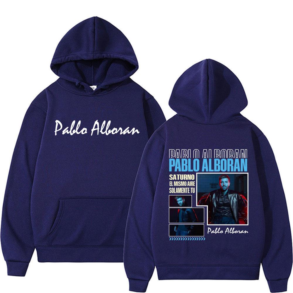 Pablo Alborán Global Tour Cover Hoodies Men's Clothing Comfort Trending Tops Pullovers High Street Hip Hop Oversized Sweatshirts