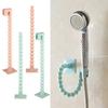 Shower Head Holder Adhesive Towel Hanger Rack Bathroom Organizer No Drilling Rack Hanger for Bath Ball Bathroom Storage Accessories