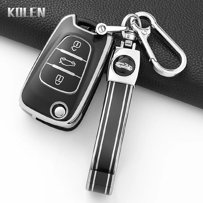 New Tpu Car Key Case Cover Fob For Hyundai I20 I30 Ix20 Ix25 Ix35 Elantra Accent For Kia Sportage Rio 3 Soul Optima Ceed K5 Bag