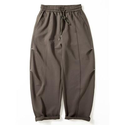 Men's Autumn New Soft Drape Sweatpants Japanese Retro Loose Wide-Leg Casual Straight Sports Pants