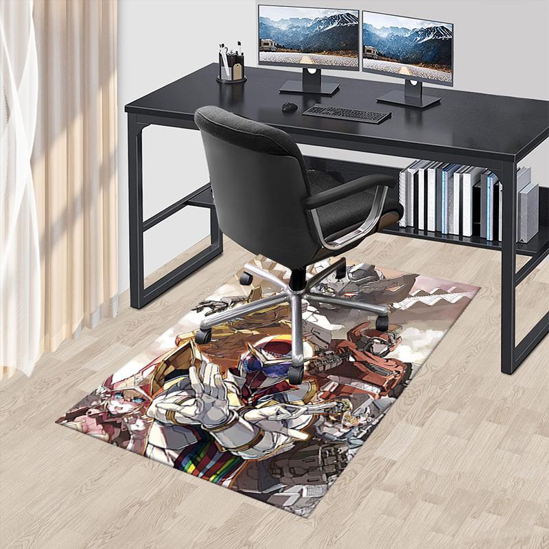 

1pc Transformers Megatron Optimus Prime Anime Cartoon Design Office Chair Mat Non-Slip Carpet Suitable for Home Decor Living Room Bedroom Game Room Gi 60cm by 90cm