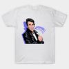 Men Black Print T-shirt The Fonz No-Cut Transfer Paper Print Cotton Tshirt