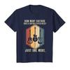 How Many Guitars Gifts for Men Guitar Players Music Vintage T-Shirt Graphic T Shirts Daily Four Seasons Tees O-Neck