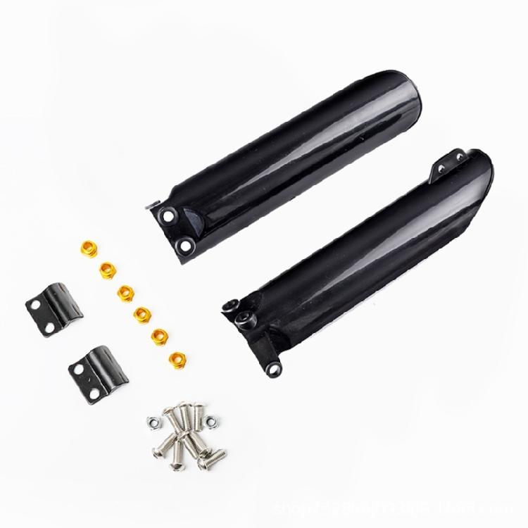 Motorcycle Fork Protectors Guards Pair In Plastic Material Offers Reliable Cover Against Debris On All Terrains for 125