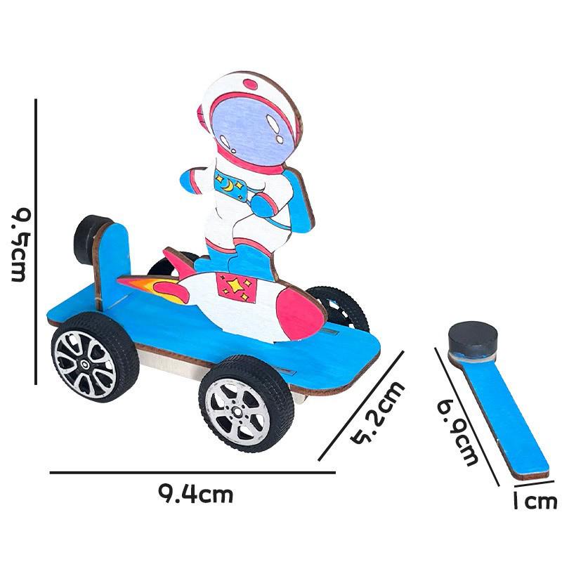 DIY Wooden Magnetic Car Science Experiment Kit for Kids