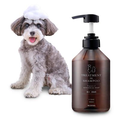 Iris Ohyama Köpek Şampuanı 16 çeşit amino Şampuanda Tedavi Bitkisel Sabun Kokusu Ev Yapımı 400ml Kediler için de [Lüks asitler] Katkısız P-TS400