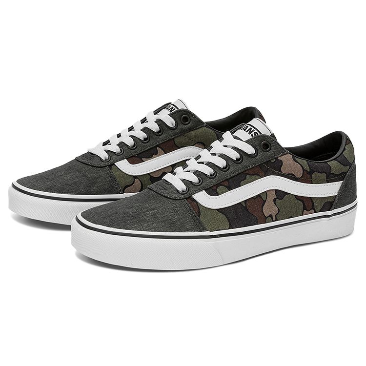 Vans Ward Nízké Skate Boty Maskáčové Unisex Tenisky Šedá Zelená VN0A5HTSBLK