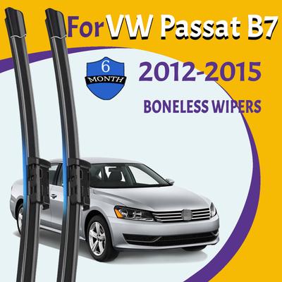 Wiper Blades For VW Passat B7  2012-2015 Front  Windshield Clean Window Windscreen Auto Parts Car Rain Brushes 24''+19'