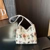 New Floral Embroidery Shoulder Bag Large Capacity Fashion Crossbody Handbag for Women Casual Versatile Commuting Bag