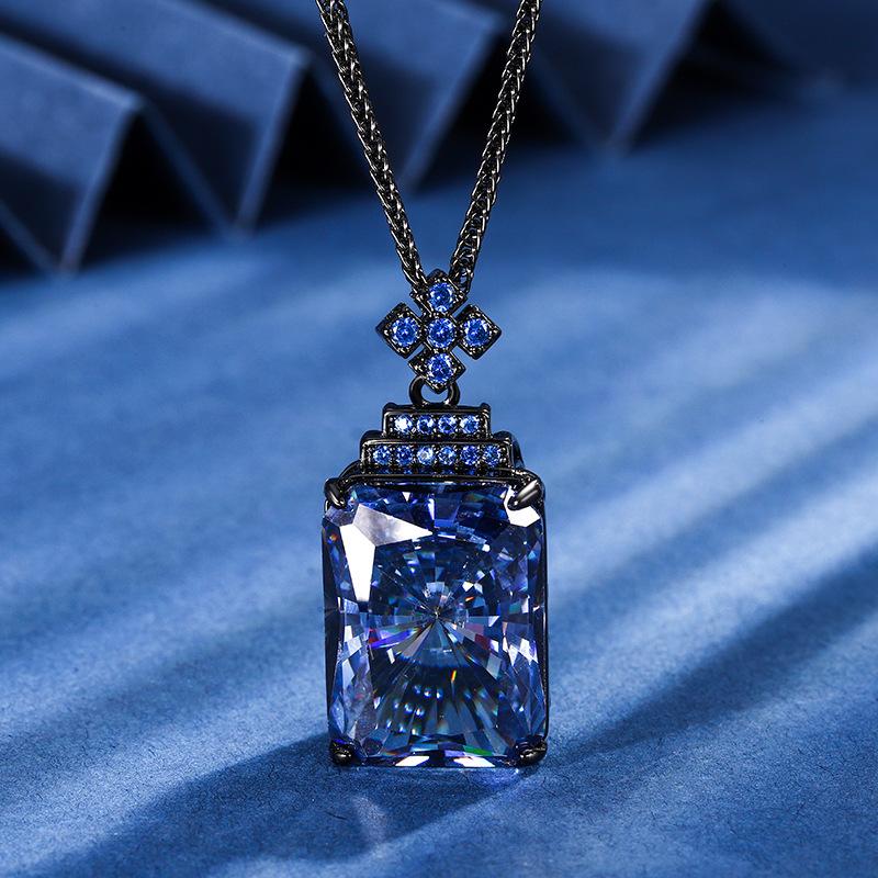 Jewelry Bird'S Nest Cut Black Gold Vintage Pendant Necklace Main Stone 15 * 20
