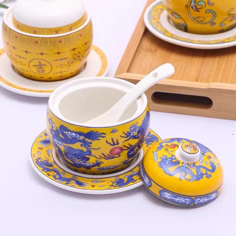 Naijiang 350ml Ceramic Covered Stew Pot