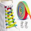 New Elastic Laces Sneakers Diamond Lock Shoelaces Without Ties Colorful Glitter No Tie Shoe Laces Flat Shoelace Shoe Accessories