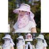 Outdoor Sun Protection Hat With Shoulder Cover For Women Summer Uv Blocker Lightweight Polyester