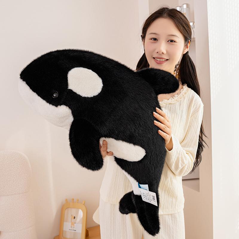 Deep Sea Series Soft Plush Sofa Cushion Blue Whale Sea Lion Dolphin Orcas Shark Hugging Pillows For Home Decor